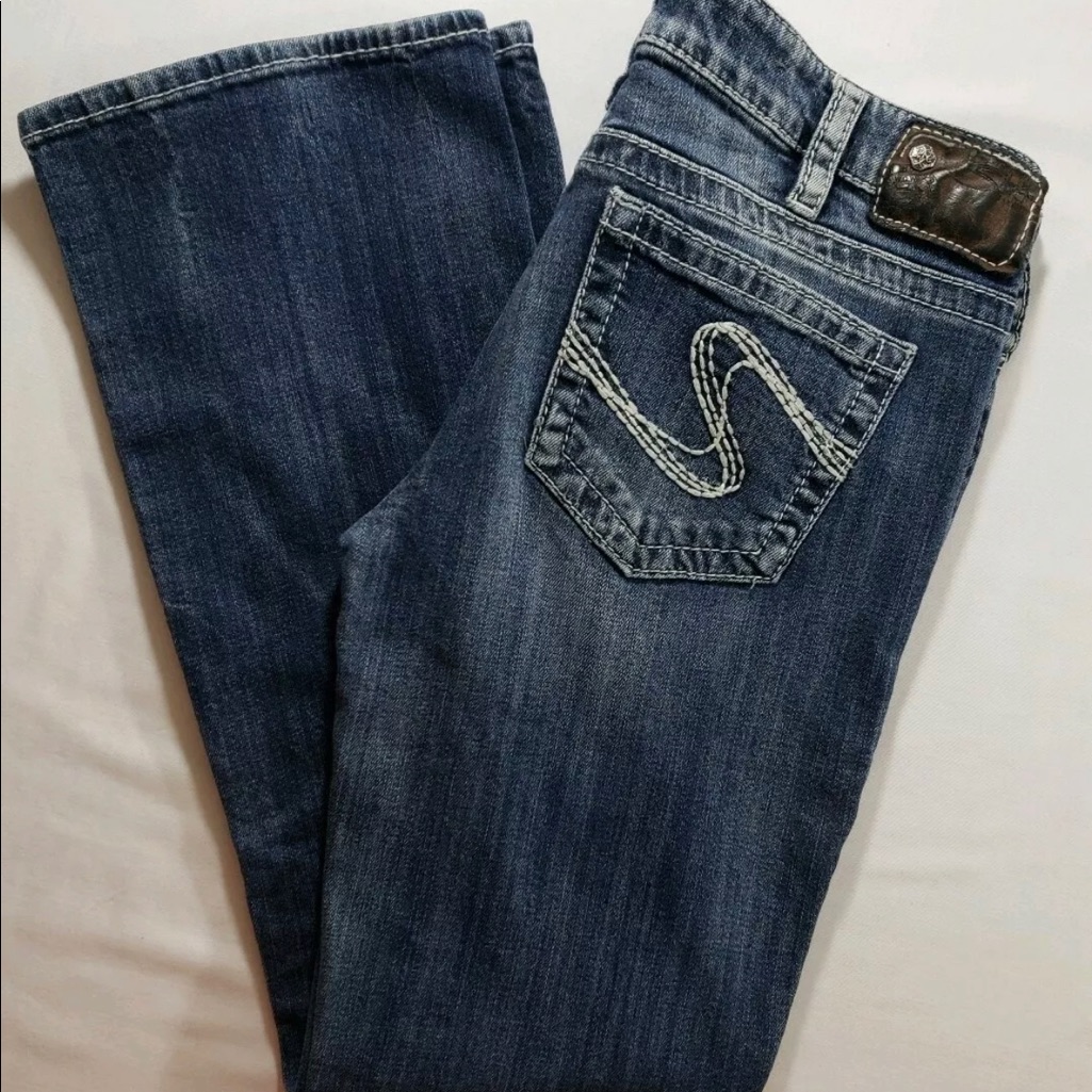 Silver Jeans Aiko Boot Cut Blue Denim Medium Wash